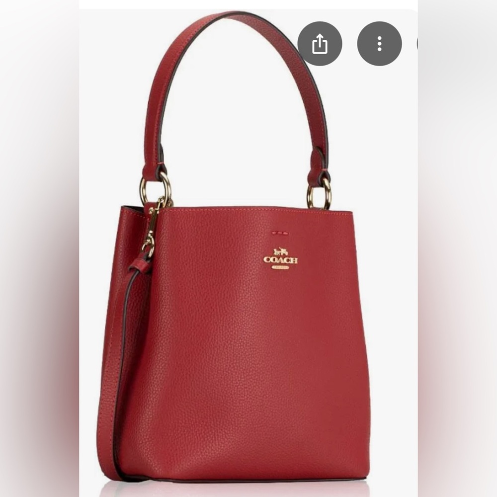- Coach Red Leather Crossbody Bag